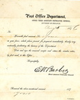 Post Office Letter 1876